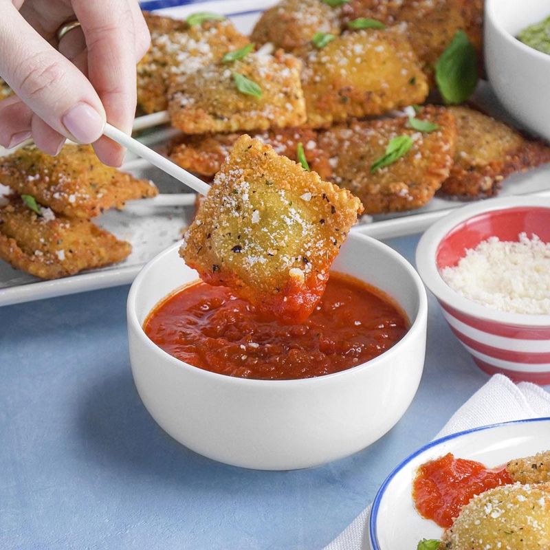 Baked Ravioli Dippers