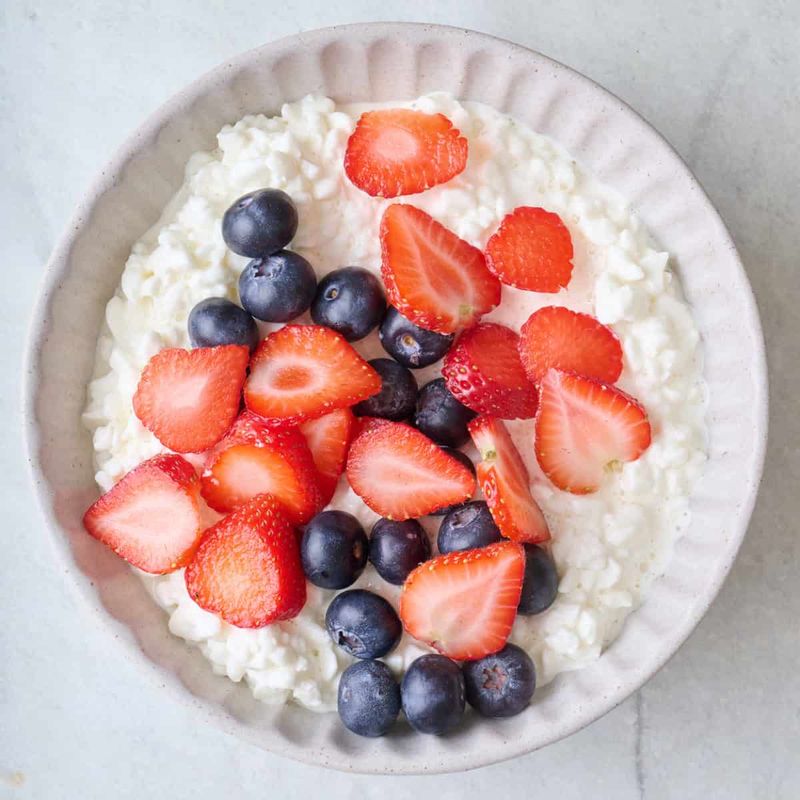 Cottage Cheese Fruit Bowl