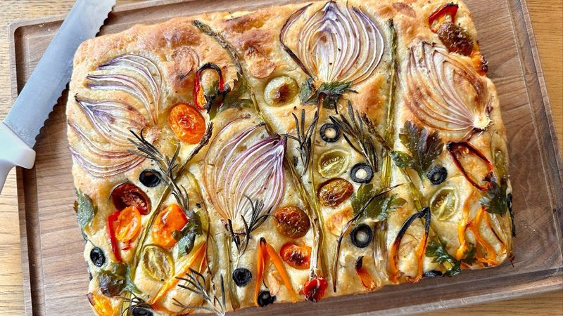 Focaccia Garden Art