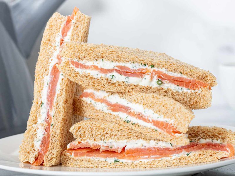 Smoked Salmon with Dill Butter