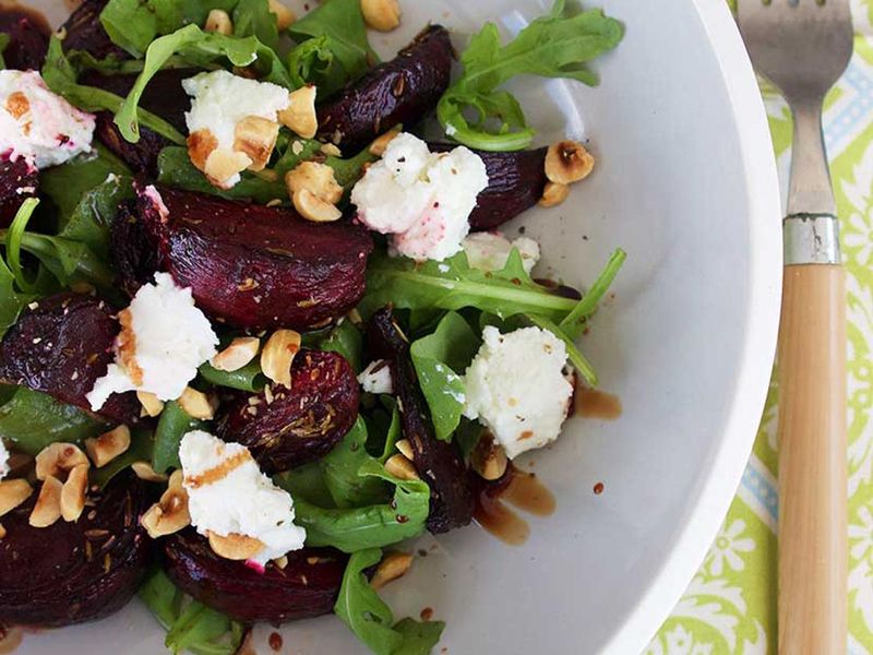 Roasted Beet and Hazelnut Salad