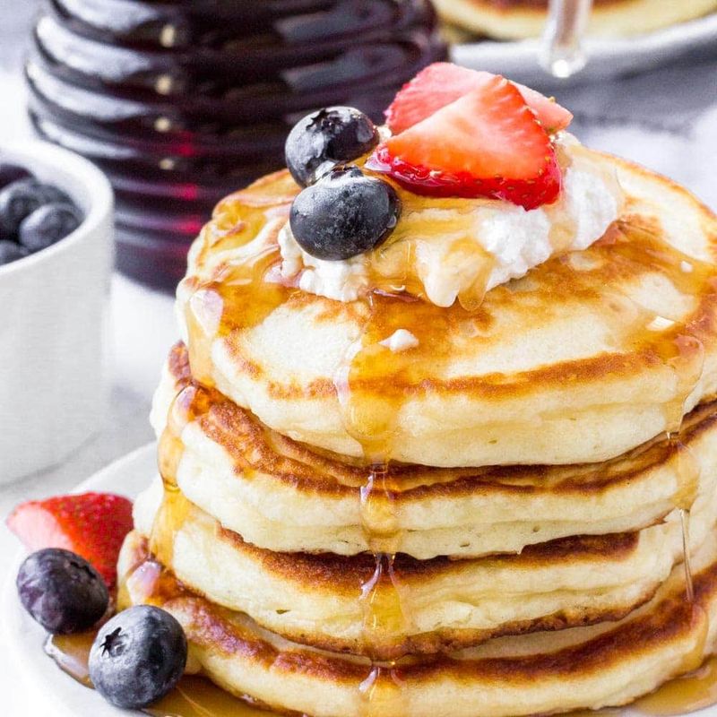 Fluffy Yoghurt Pancakes