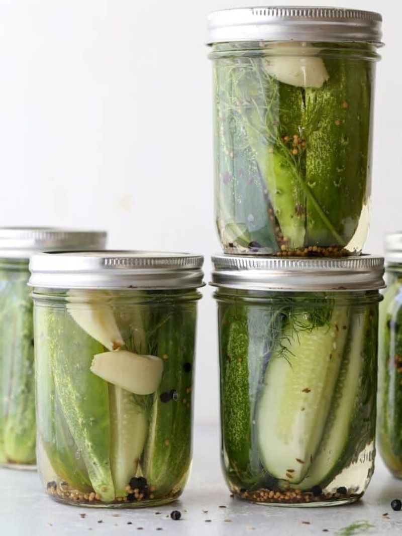 Quick Refrigerator Dill Pickles