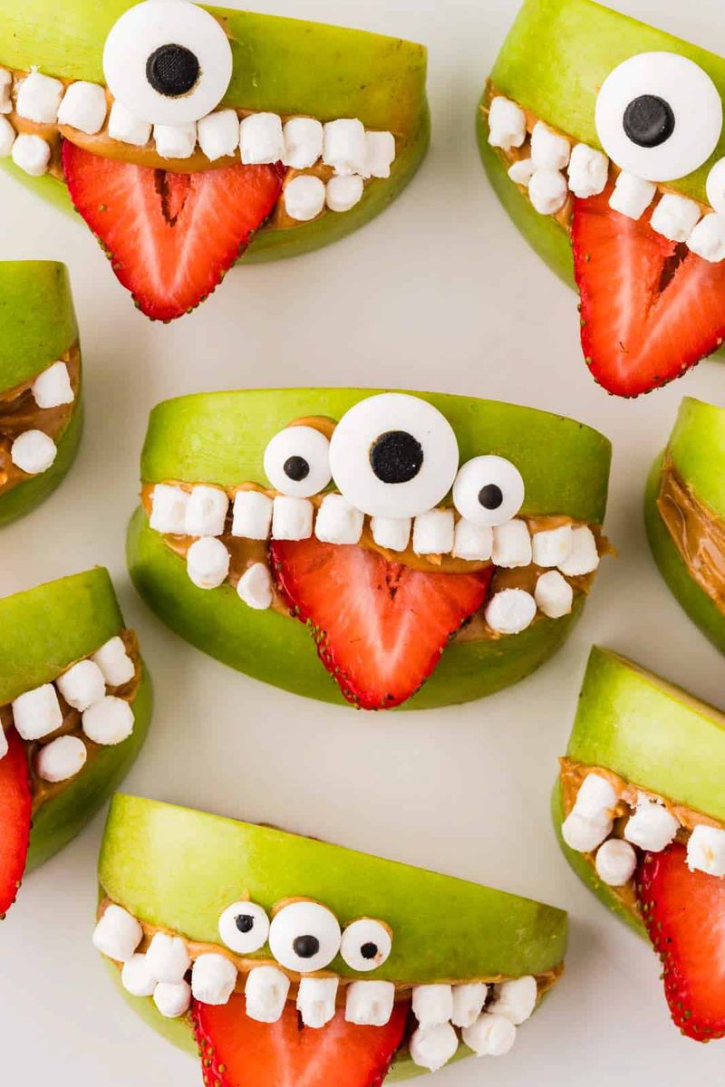 Creepy Apple Monster Mouths