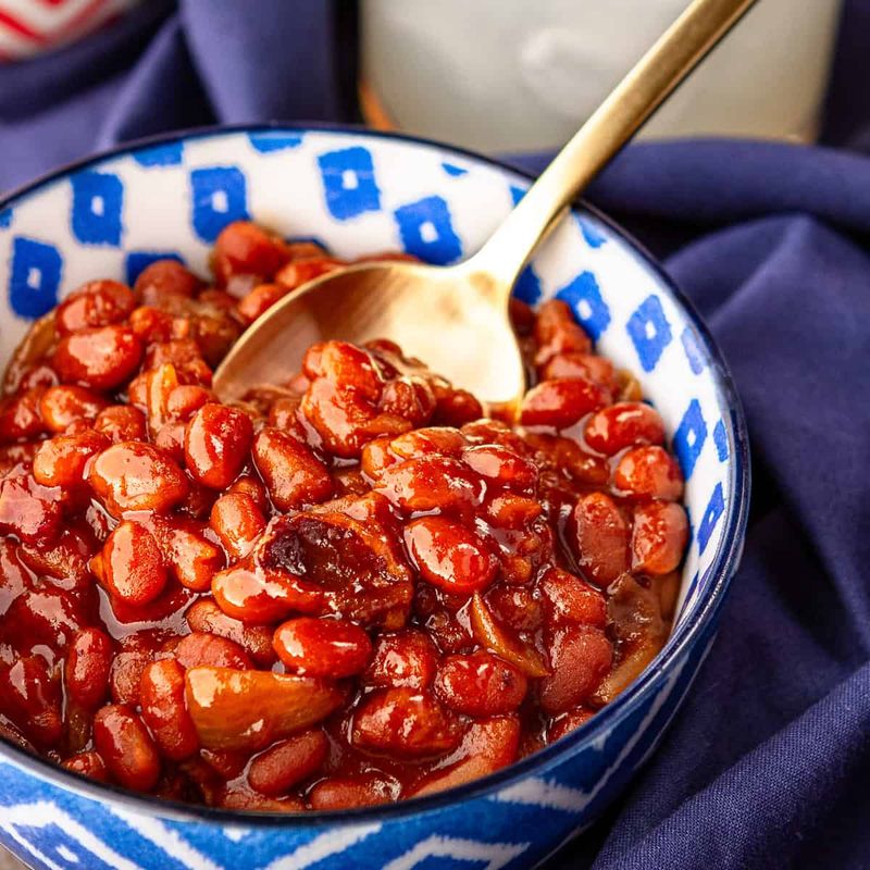 Sweet and Savory Baked Beans