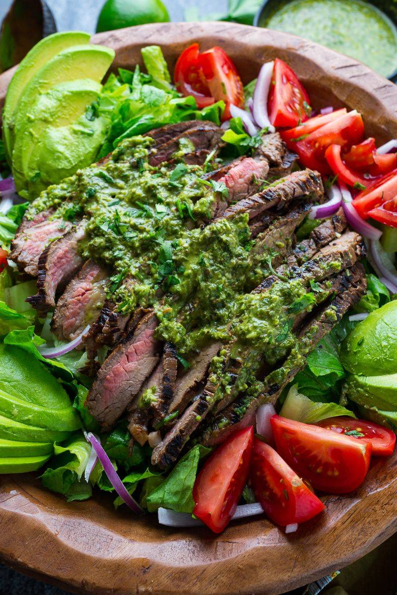 Steak and Chimichurri Salad