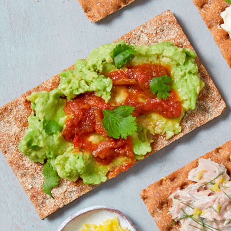 Avocado on Crackers