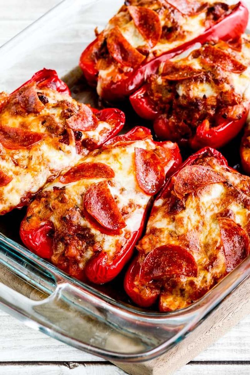 Pizza Stuffed Bell Peppers