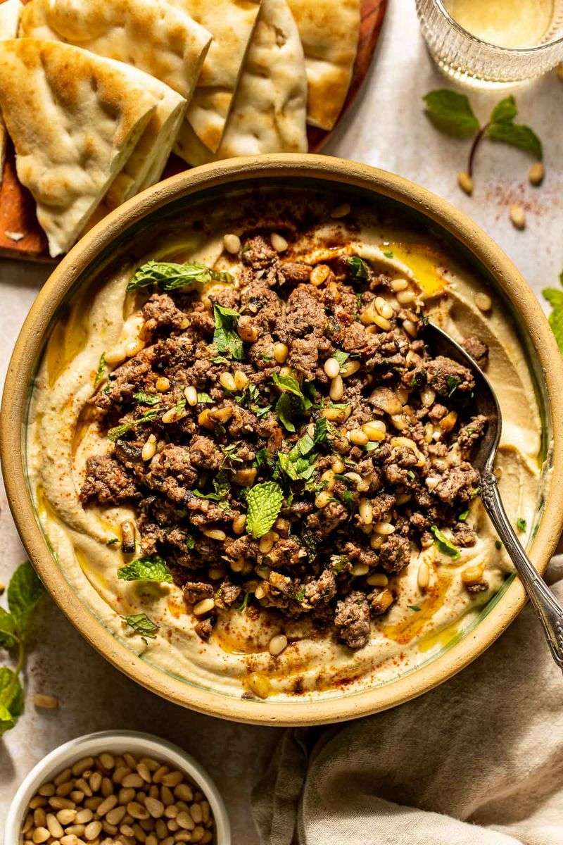 Hummus Bowl With Spiced Lamb