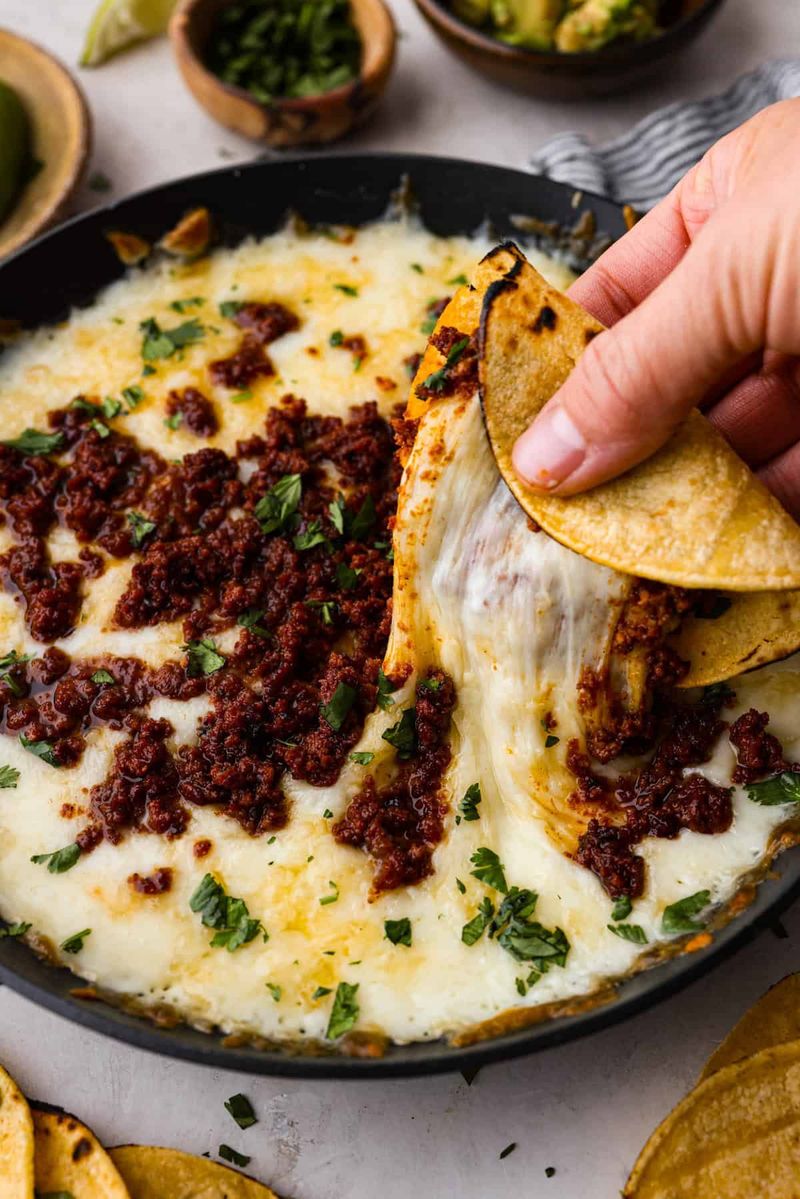 Queso Fundido With Chorizo