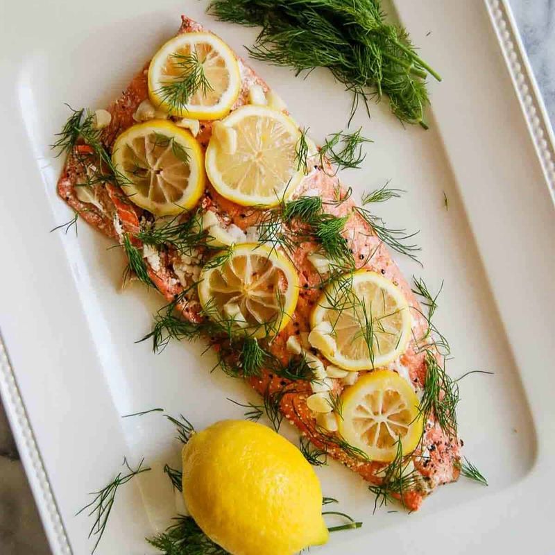Lemon Dill Baked Salmon