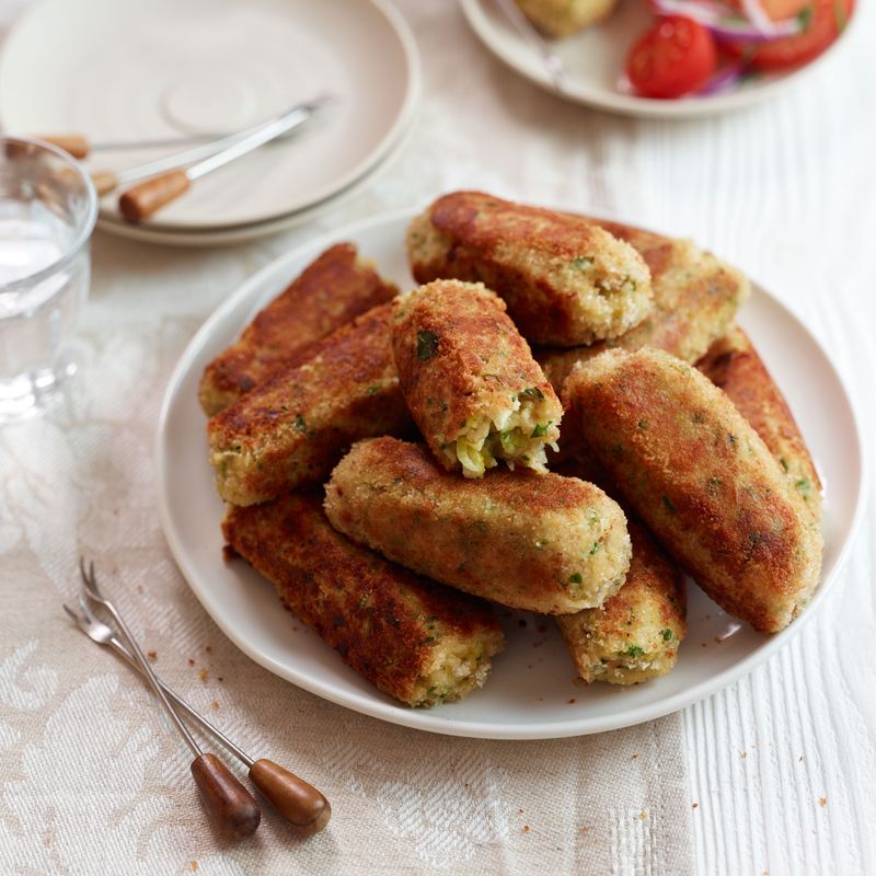 Welsh Leek and Cheese Cakes