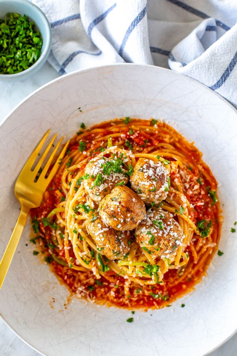 Turkey Meatballs in Tomato Sauce