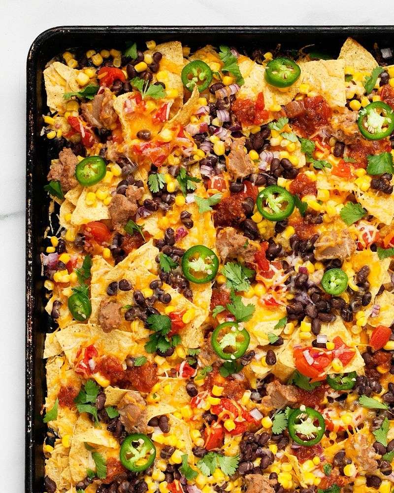 Refried Bean Nachos