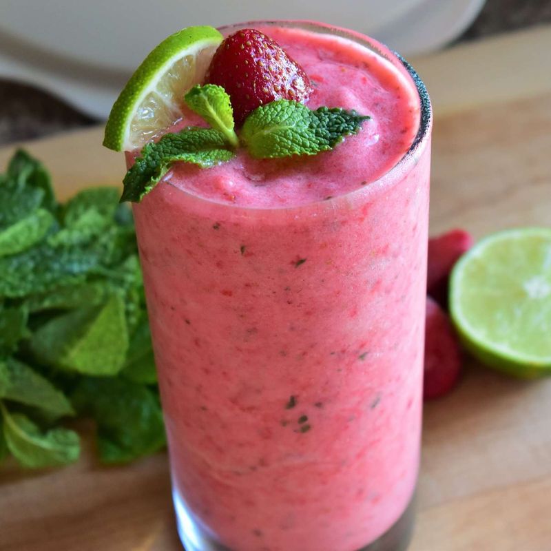 Strawberry Mint Smoothie