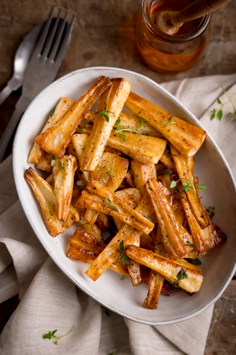 Honey Roasted Parsnips