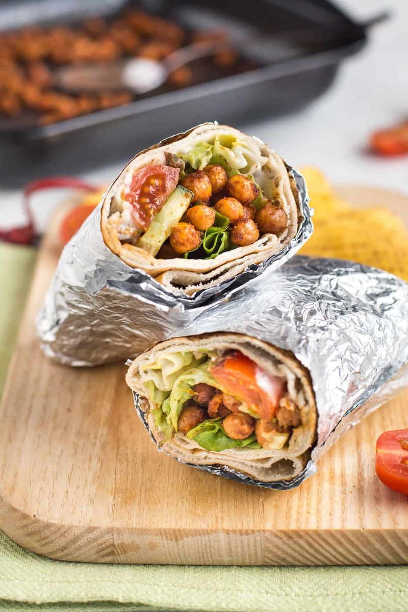 Spicy Chickpea Wrap