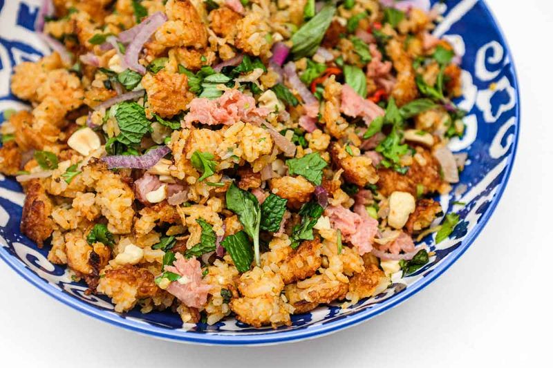 Thai Crispy Rice Salad (Nam Khao)