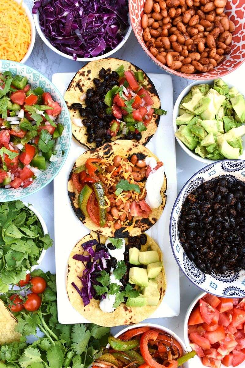 Build-Your-Own Veggie Taco Bar