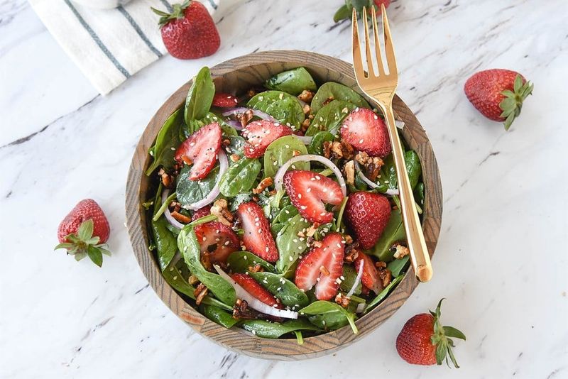 Strawberry Spinach Salad