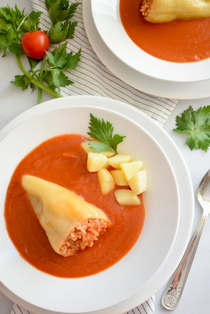 Bell Peppers Stuffed Across Hungary