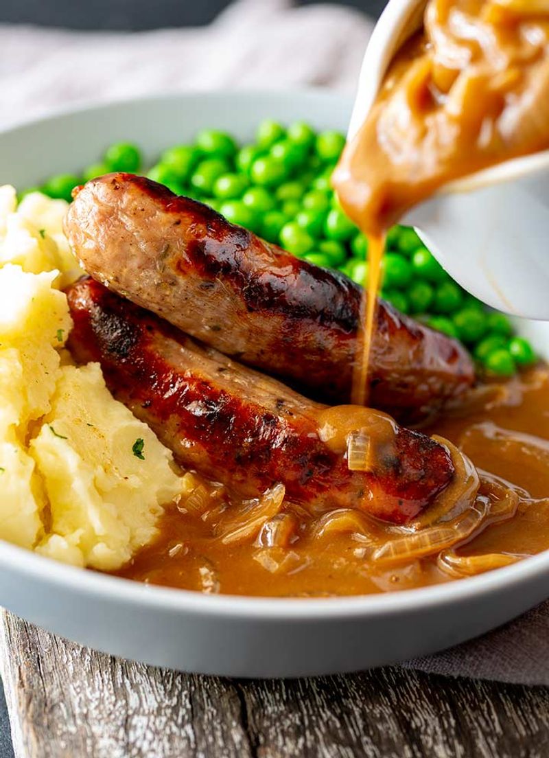 Bangers and Mash in England