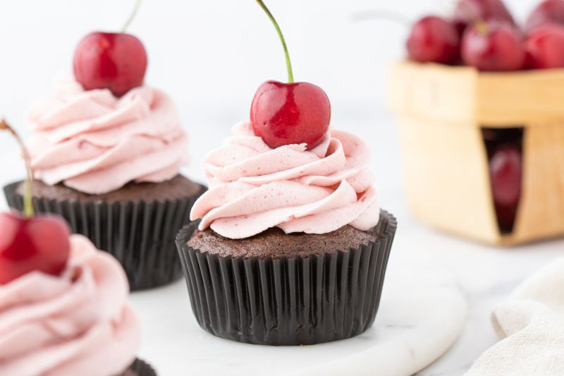 Cherry Chocolate Cupcakes