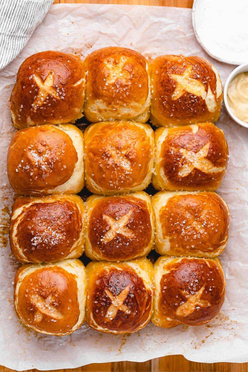 Soft Pretzel Rolls