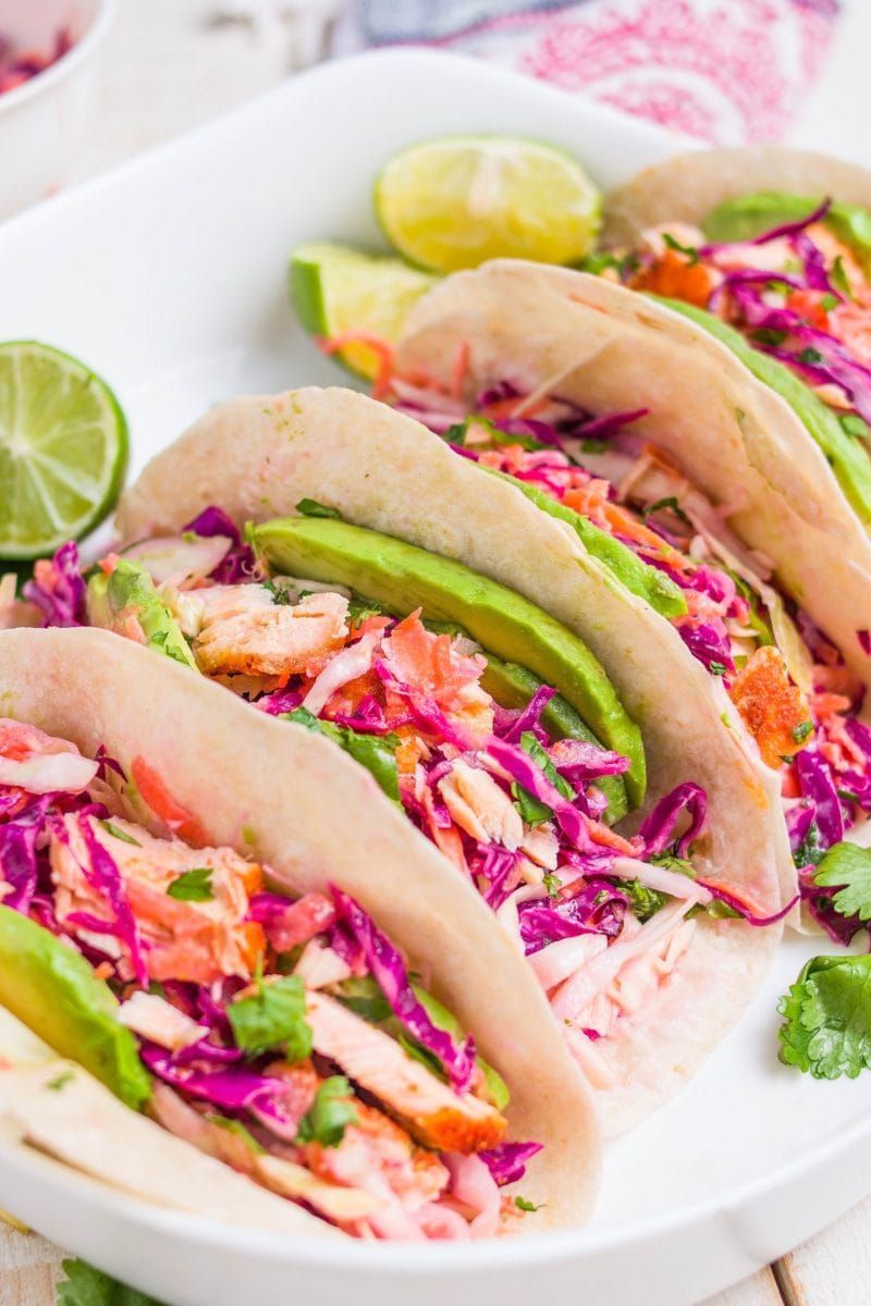 Chili Lime Salmon Tacos