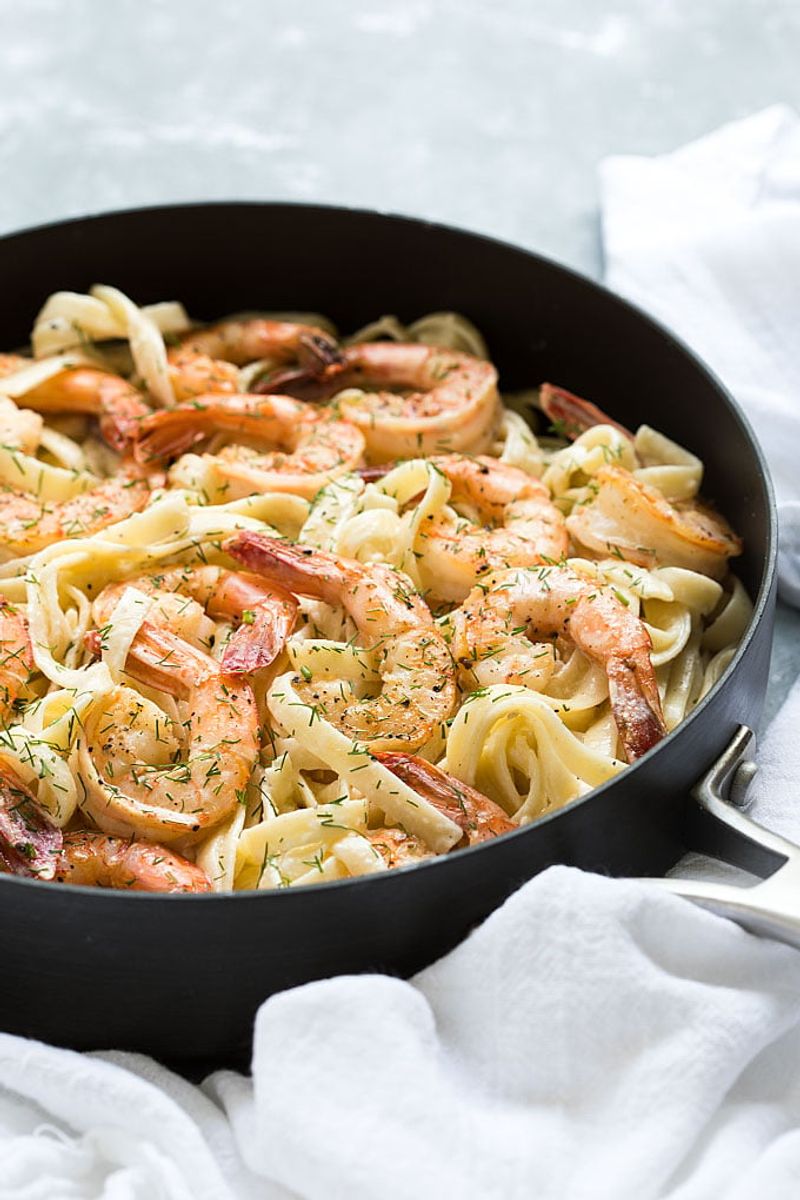 Dill Shrimp Pasta