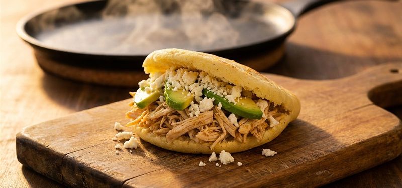 Arepas in Caracas and Bogota