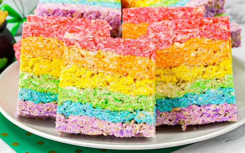 Rainbow Rice Cake Stack