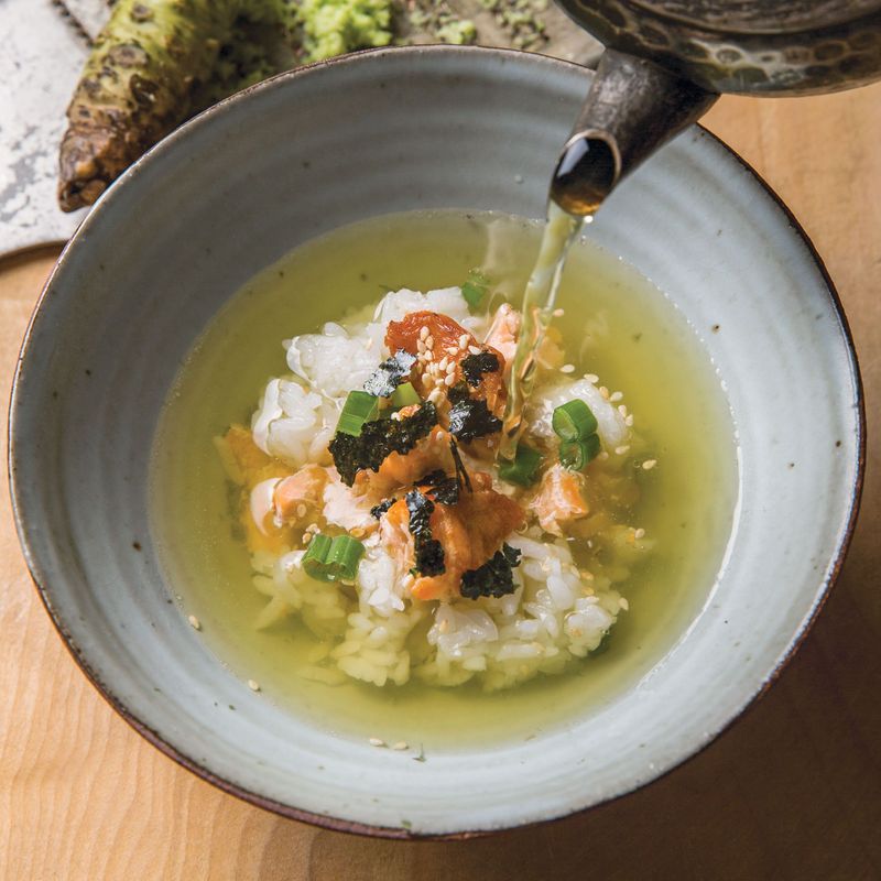 Tea-Steeped Rice