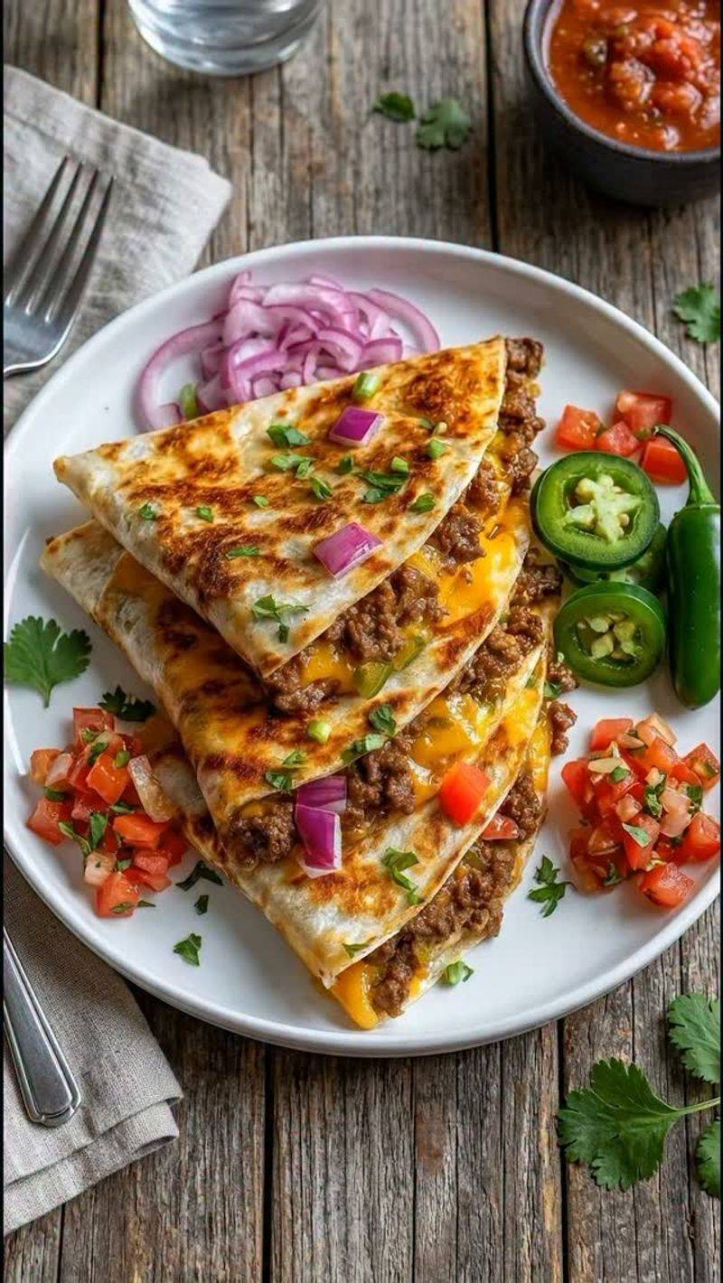 Beef Quesadillas with Pico
