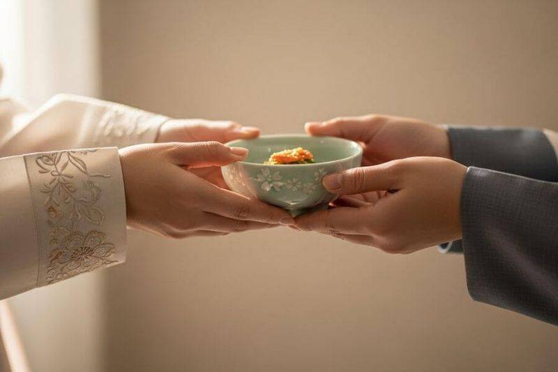Accepting Food With Both Hands in Korea and Japan