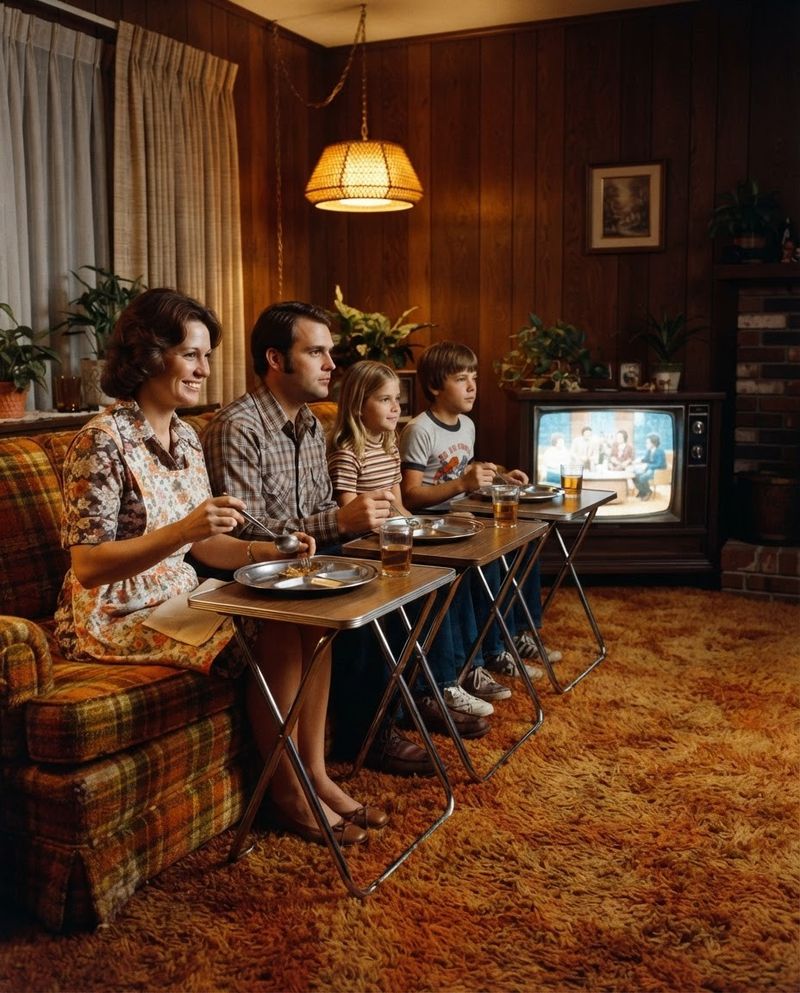 TV Dinners on Folding Trays