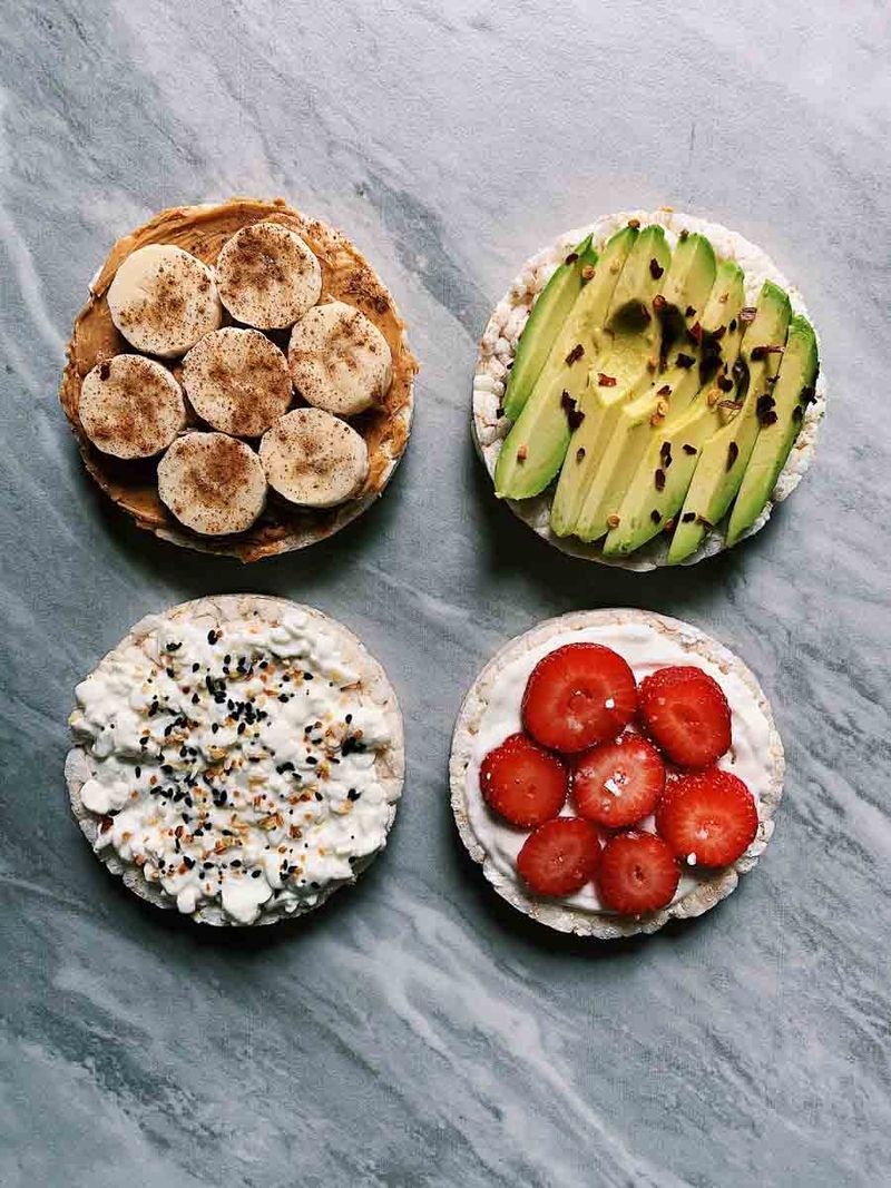 Rice Cakes With Toppings