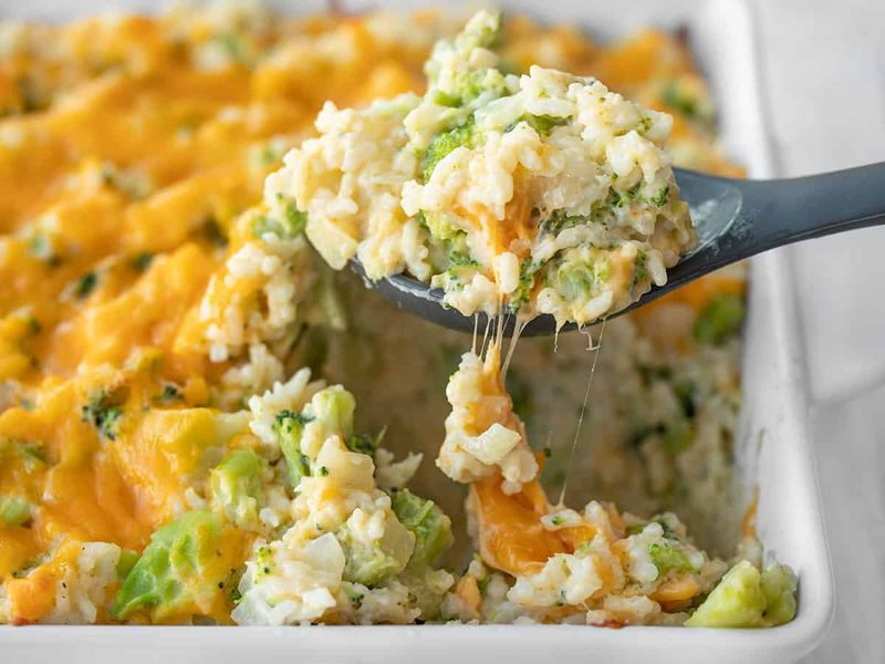 Cheesy Broccoli Rice Bake