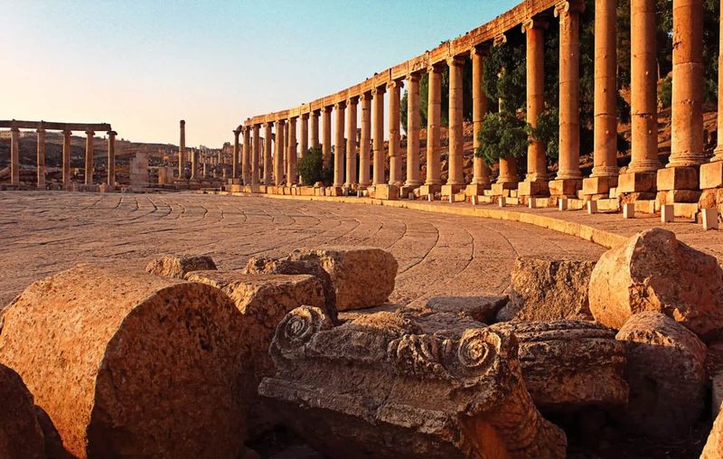 Jerash: Columns Along an Ancient City Street