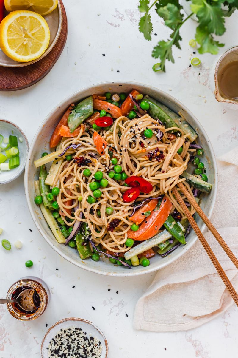 Tahini Noodle Bowls