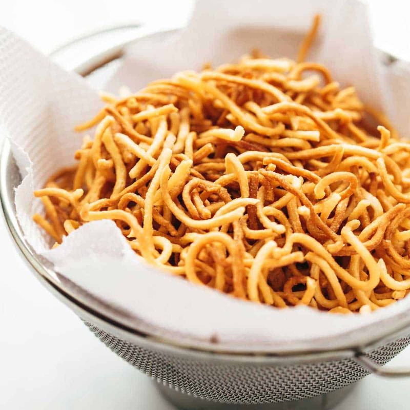 Lo Mein Crispy Noodle Cakes