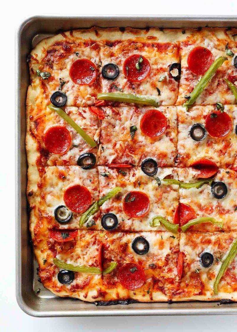Pizza Night Traybake