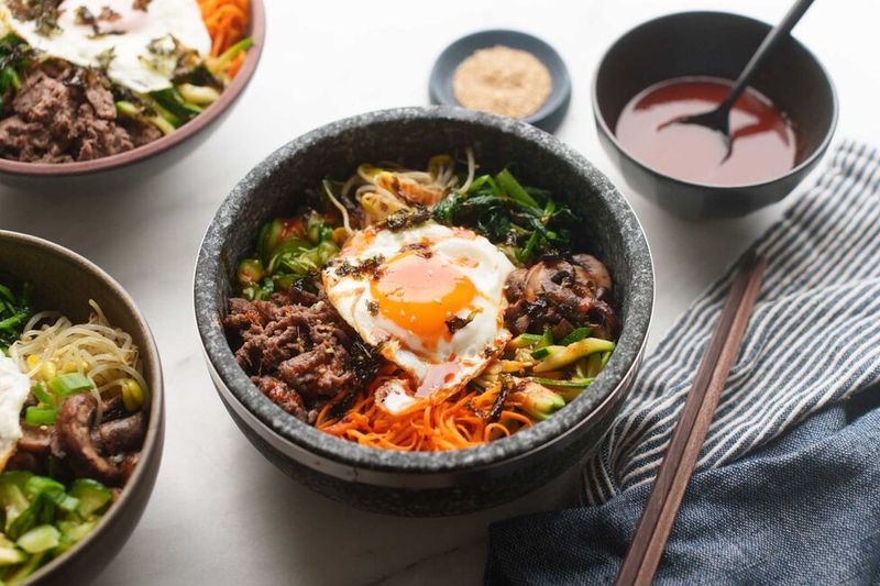 Korean Bibimbap Colors