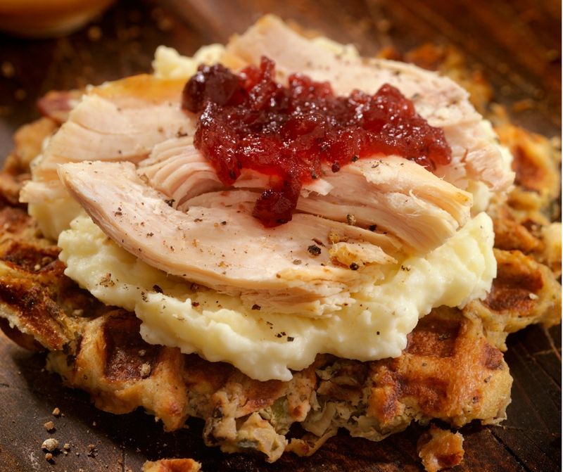 Stuffing Waffles After Thanksgiving
