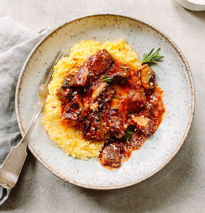 Polenta With Tomato Ragu