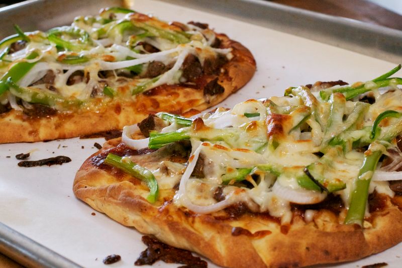 Philly Cheesesteak Flatbread