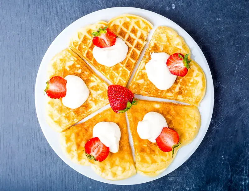 Scandinavian Heart Waffles
