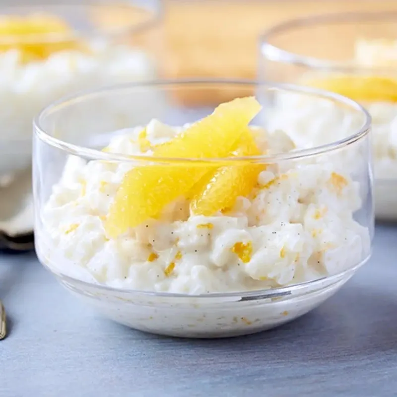 Mango Rice Pudding With Orange Zest