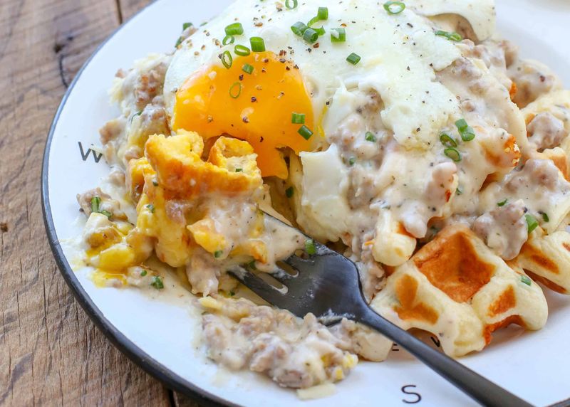 Breakfast for Dinner Waffles