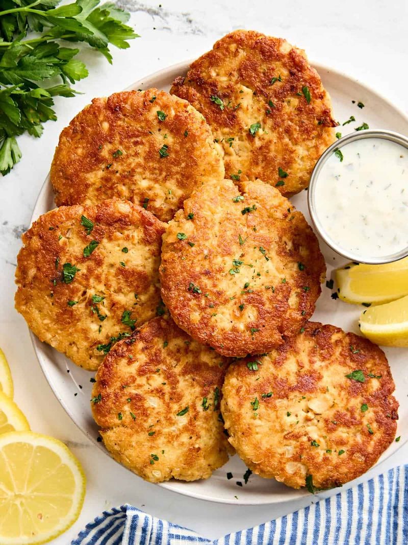 Salmon Patties With a Crunch